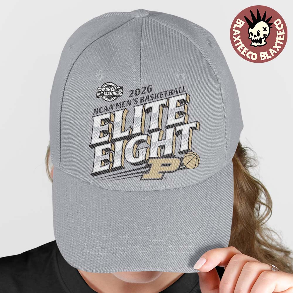 Purdue Boilermakers Mens Basketball 2026 NCAA March Madness Elite 8 Cap Hat Snapback Unisex T-shirt, Sweatshirt, Hoodie, Long Sleeve Tee - T-Shirt, Sweatshirt, Hoodie