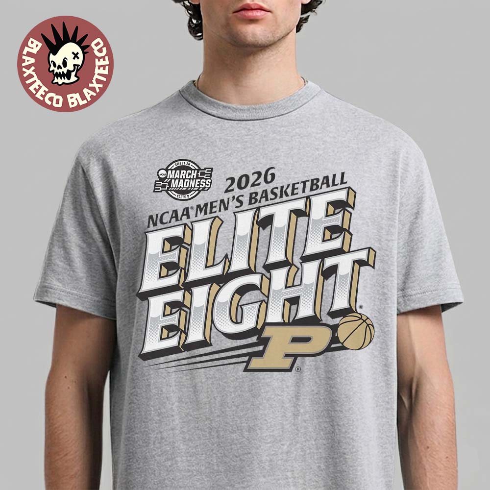 Purdue Boilermakers Mens Basketball 2026 NCAA March Madness Elite 8 T-Shirt Unisex T-shirt, Sweatshirt, Hoodie, Long Sleeve Tee - T-Shirt, Sweatshirt, Hoodie