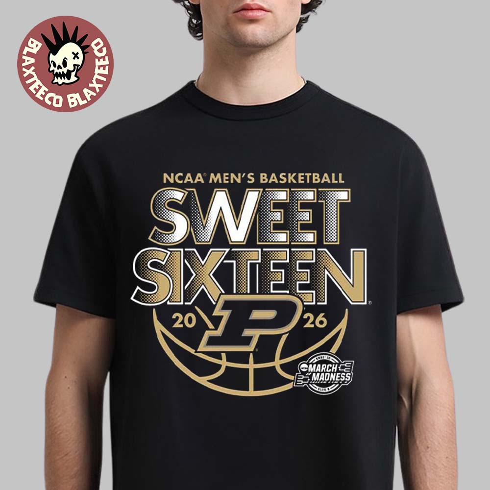 Purdue Boilermakers Mens Basketball 2026 NCAA March Madness Sweet 16 T-Shirt Unisex T-shirt, Sweatshirt, Hoodie, Long Sleeve Tee - T-Shirt, Sweatshirt, Hoodie