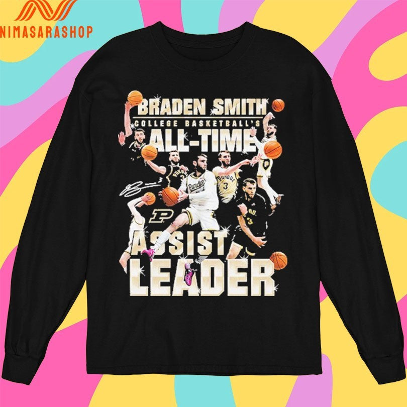 Purdue Boilermakers Men's Basketball Braden Smith - Adult & Kids T-Shirts, Sweatshirts & Hoodies apparel design preview 3