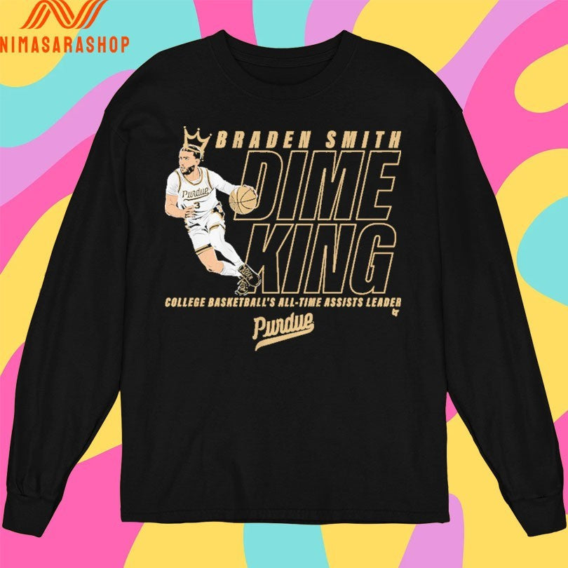 Purdue Boilermakers Men's Basketball Braden Smith - Adult & Kids T-Shirts, Sweatshirts & Hoodies apparel design preview 3