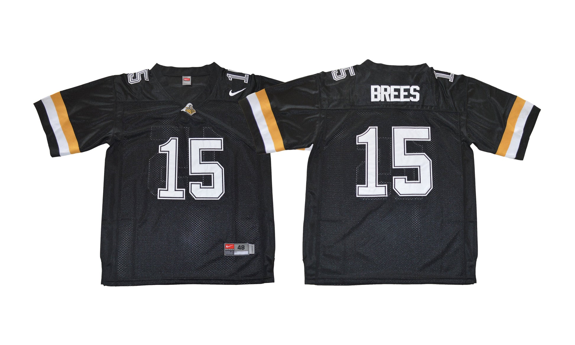 Purdue 15 Retro Black College Football Jersey football jersey product view 1