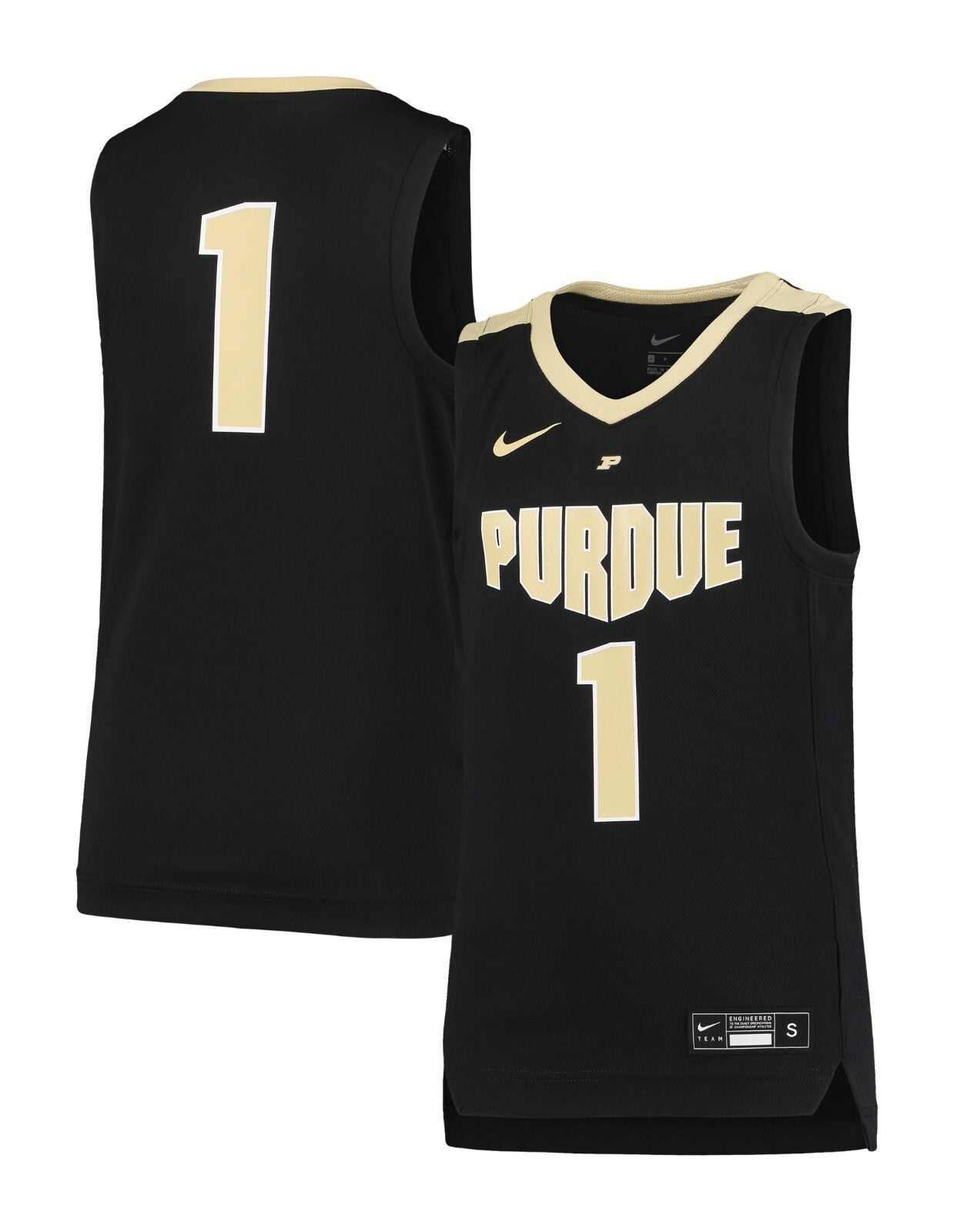 Purdue Boilermakers 2021-22 Away College Football Jersey football jersey product view 1