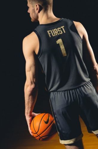 Purdue Boilermakers 2022-23 Away Style 1 College Football Jersey football jersey product view 1