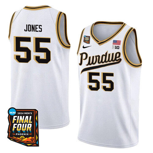 Purdue Boilermakers #55 Lance Jones 2024 Men's Final Four Patch College Football Jersey football jersey product view 1