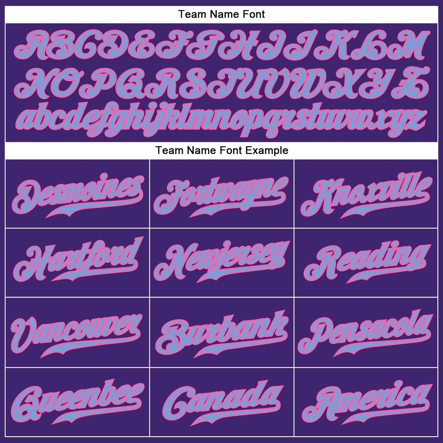 Custom Purple Light Blue-Pink Authentic Baseball Jersey baseball jersey product view 4