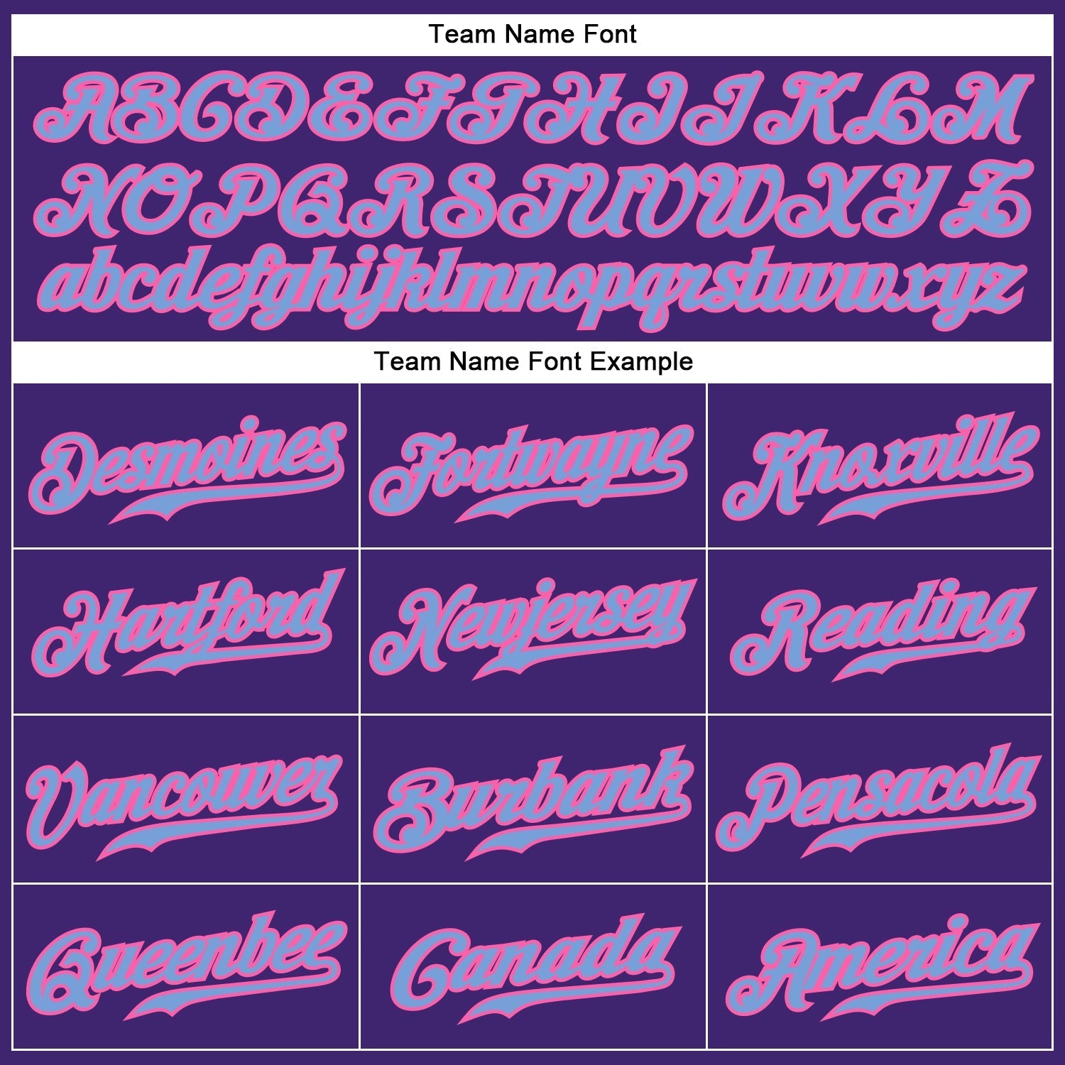 Custom Purple Light Blue-Pink Authentic Baseball Jersey baseball jersey product view 4