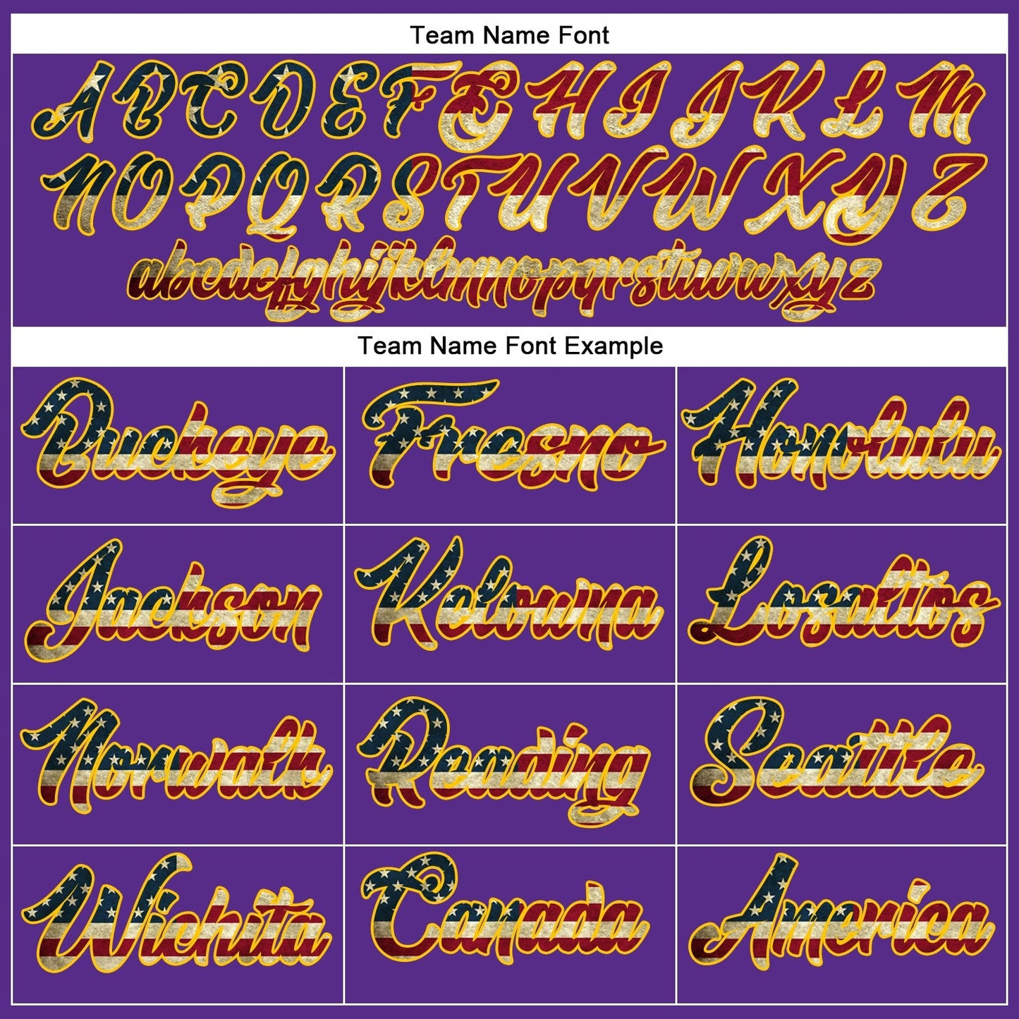 Custom Purple Vintage USA Flag-Gold Authentic Baseball Jersey baseball jersey product view 4