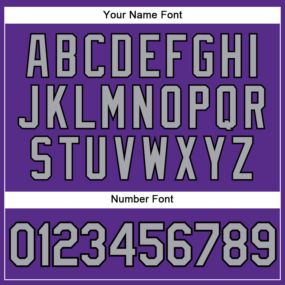 Custom Purple Gray-Black Authentic Sleeveless Baseball Jersey baseball jersey product view 4