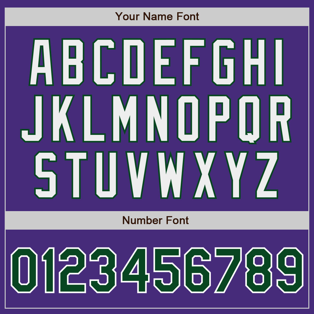 Custom Purple White Pinstripe Green Authentic Baseball Jersey baseball jersey product view 5