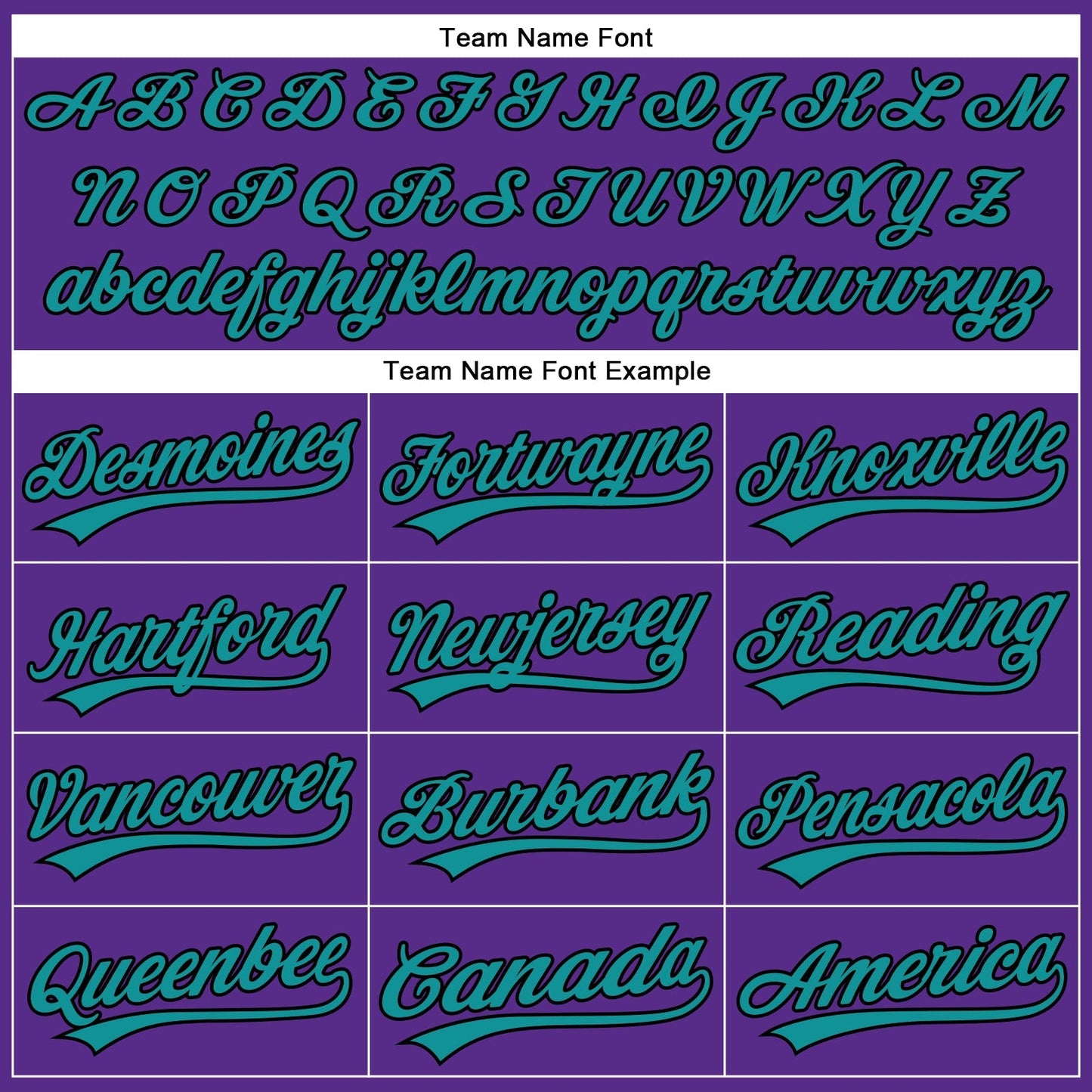 Custom Purple Black Pinstripe Teal Authentic Baseball Jersey baseball jersey product view 4