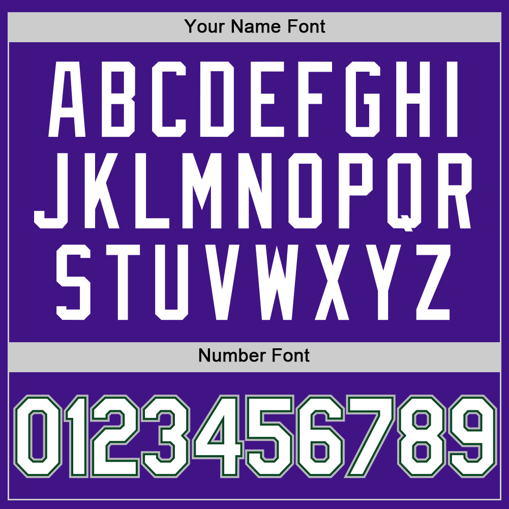 Custom Purple Green-Gray Authentic Throwback Baseball Jersey baseball jersey product view 5