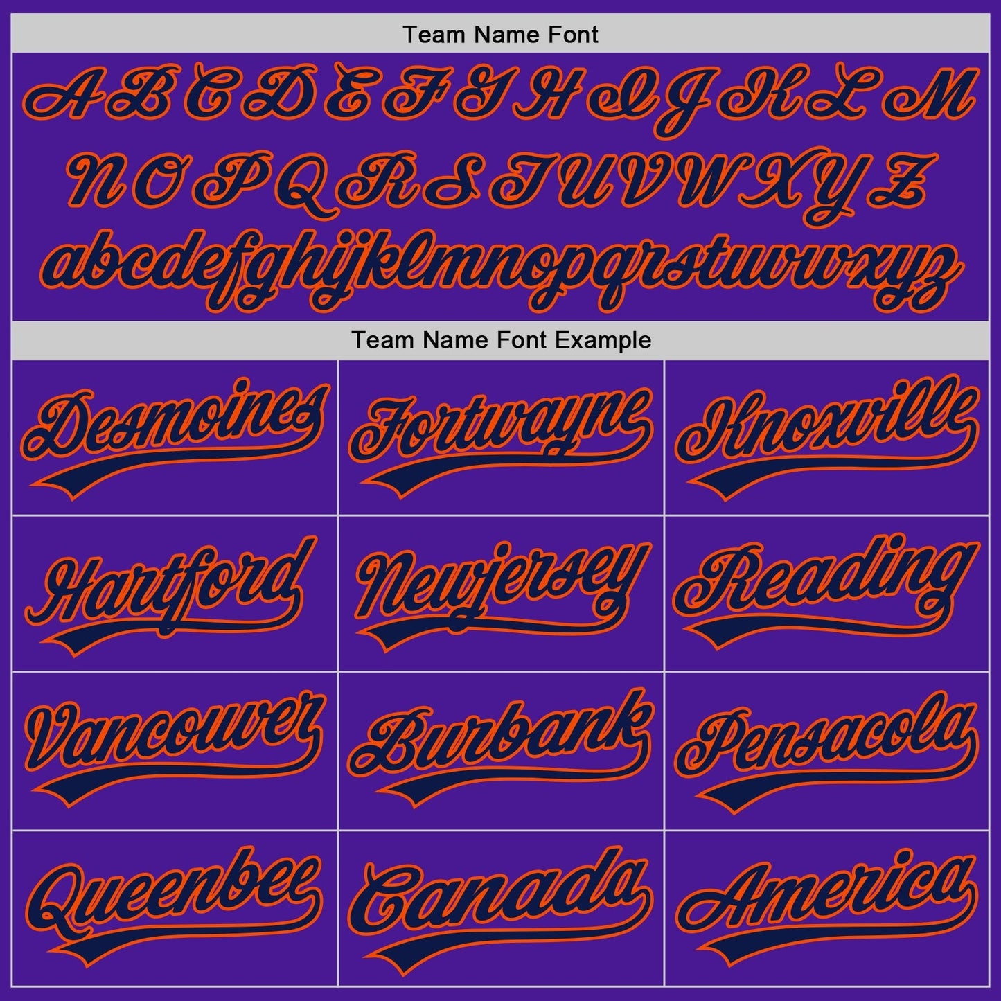 Custom Purple Navy-Orange Authentic Throwback Baseball Jersey baseball jersey product view 4