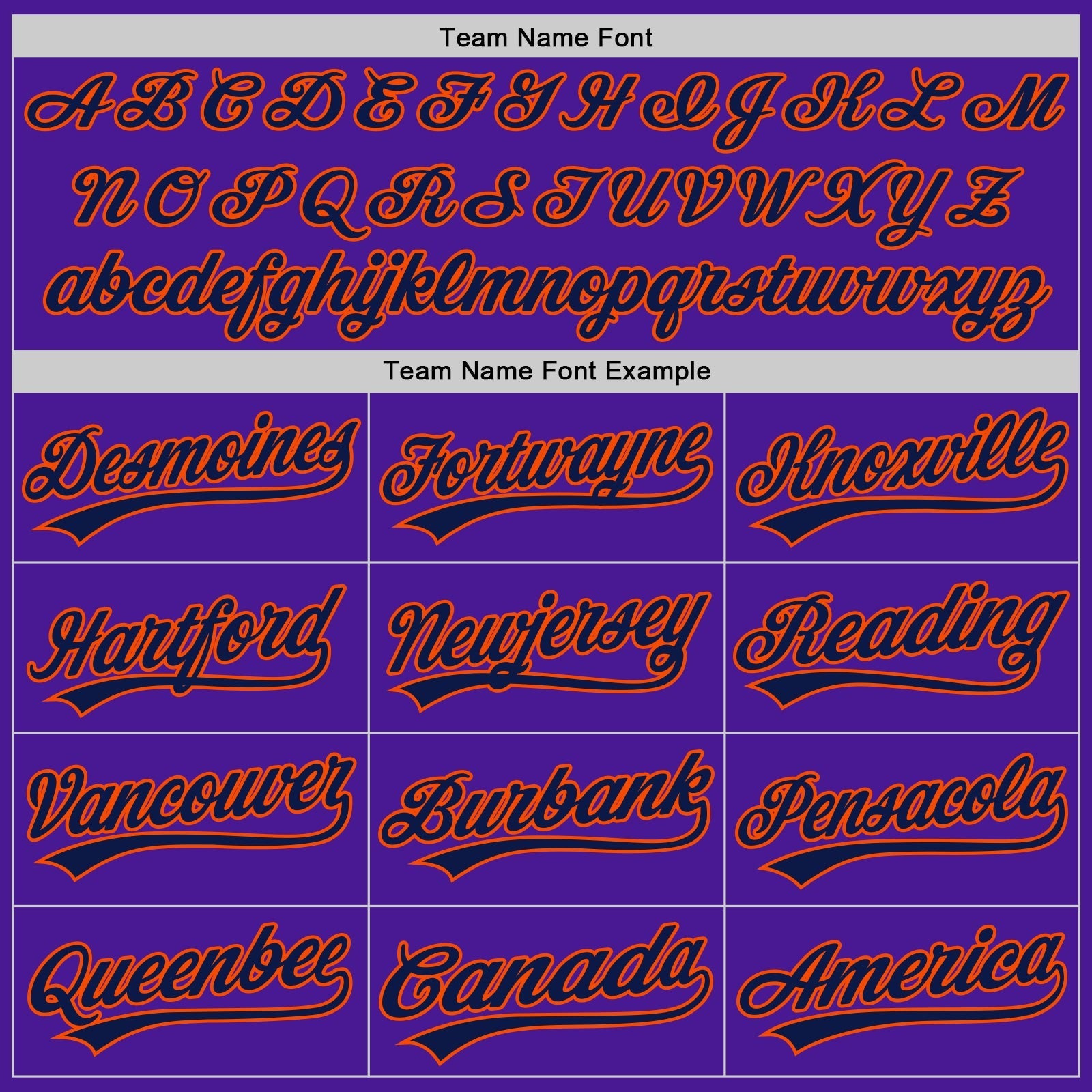 Custom Purple Navy-Orange Authentic Throwback Baseball Jersey baseball jersey product view 4