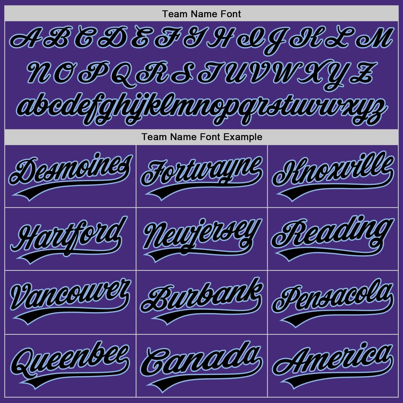 Custom Purple Black-Light Blue Authentic Baseball Jersey baseball jersey product view 4
