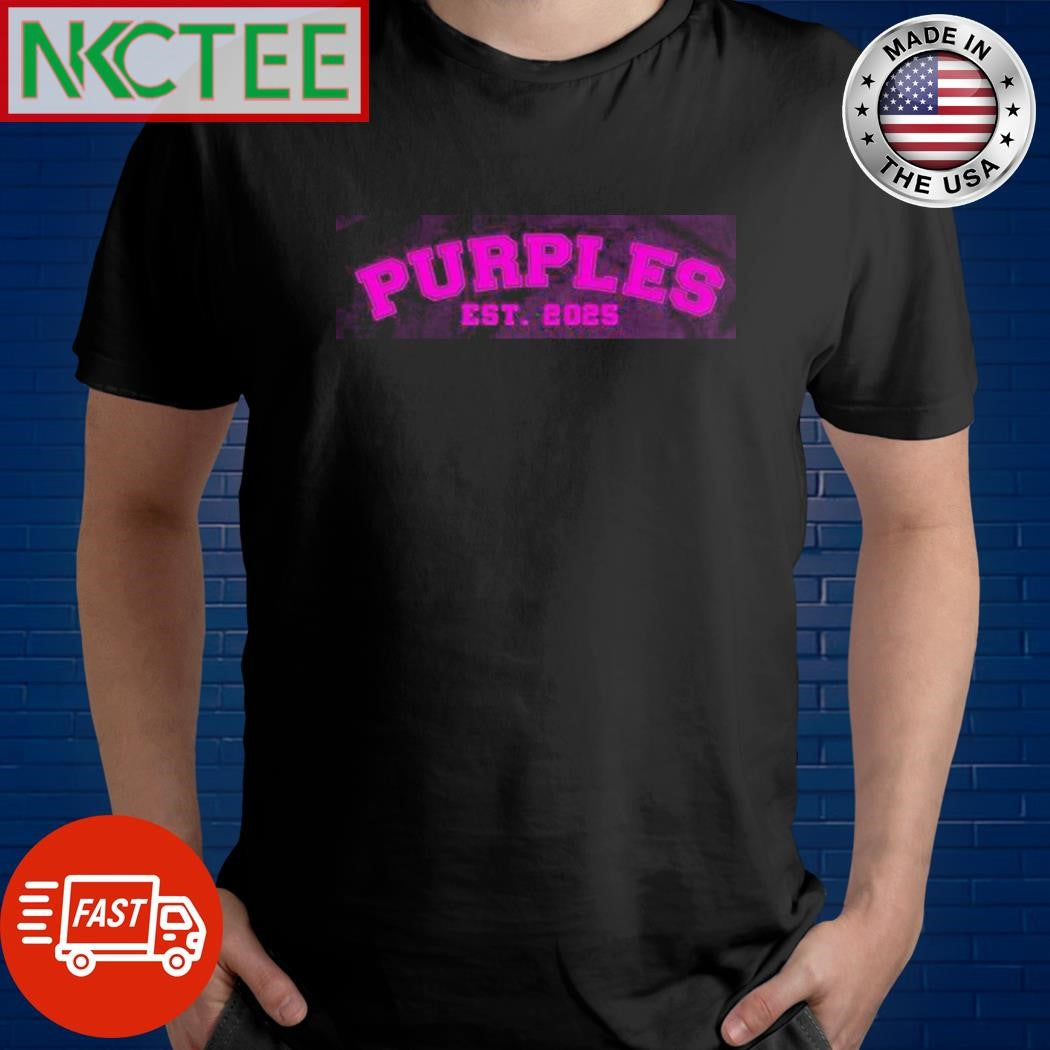 Purples est. 2025 shirt Unisex T-shirt, Sweatshirt, Hoodie, Long Sleeve Tee - T-Shirt, Sweatshirt, Hoodie