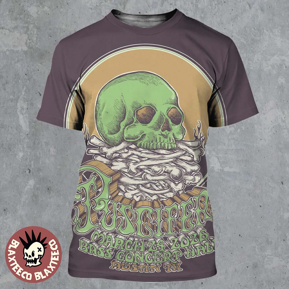 Puscifer Austin Texas 2026 Venue Poster At Bass Concert Hall On March 24 2026 All Over Print Shirt - T-Shirt, Sweatshirt, Hoodie