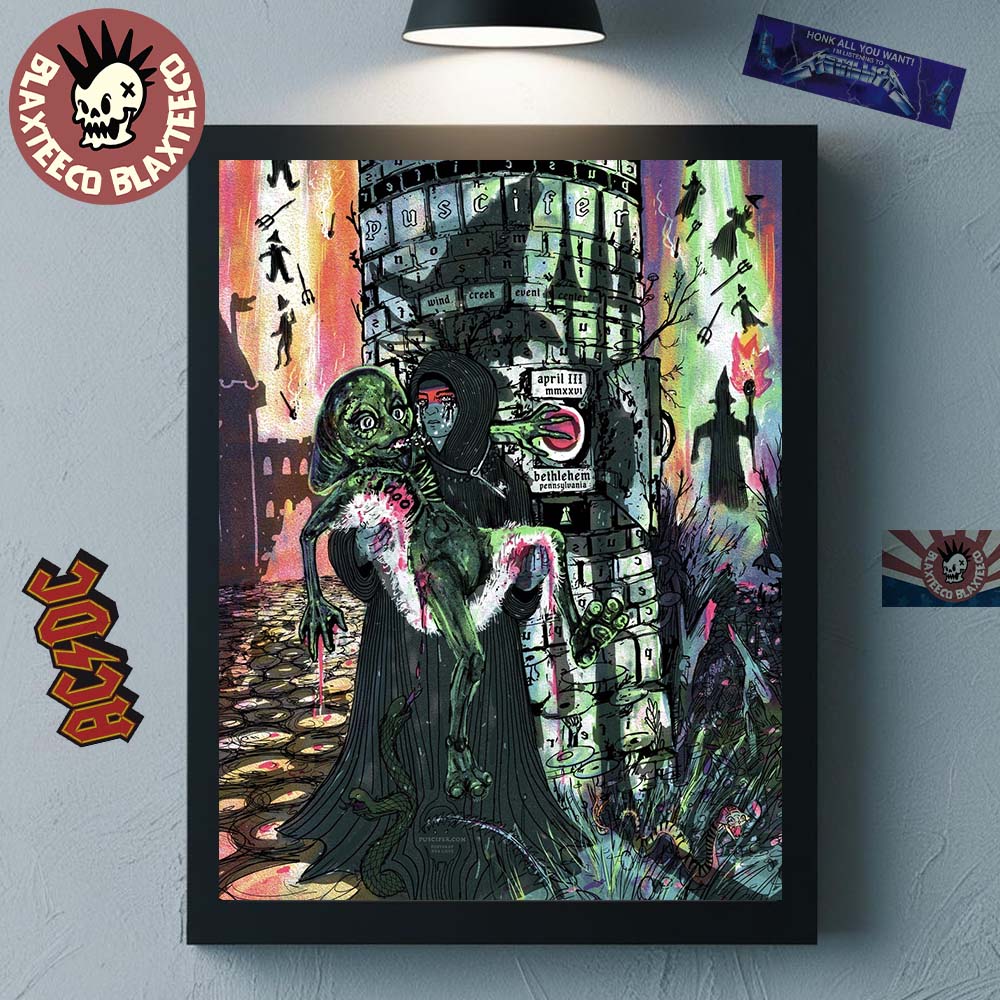 Puscifer Bethlehem Pennsylvania 2026 Event Poster At Wind Creek Event Center On April 3 2026 Home Decor Poster Canvas - T-Shirt, Sweatshirt, Hoodie