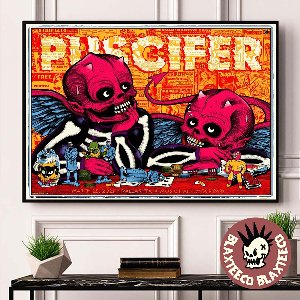 Puscifer Dallas Texas 2026 Venue Poster At Music Hall At Fair Park On March 25 2026 Normal Isnt North American Tour Poster Canvas - T-Shirt, Sweatshirt, Hoodie