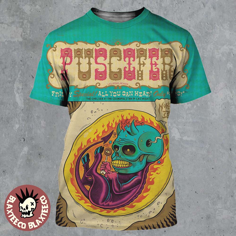 Puscifer Las Vegas Nevada 2026 Venue Poster At The Chelsea At The Cosmopolitan On March 20 2026 The Normal Isnt Tour All Over Print Shirt - T-Shirt, Sweatshirt, Hoodie