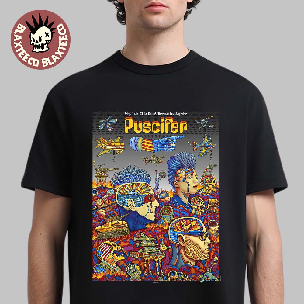 Puscifer Los Angeles California 2026 Event Poster At Greek Theatre On May 14 2026 T-Shirt Unisex T-shirt, Sweatshirt, Hoodie, Long Sleeve Tee - T-Shirt, Sweatshirt, Hoodie