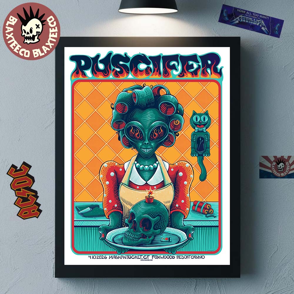 Puscifer Mashantucket Connecticut 2026 Gig Poster At Foxwoods Resort Casino On April 10 2026 Home Decor Poster Canvas - T-Shirt, Sweatshirt, Hoodie