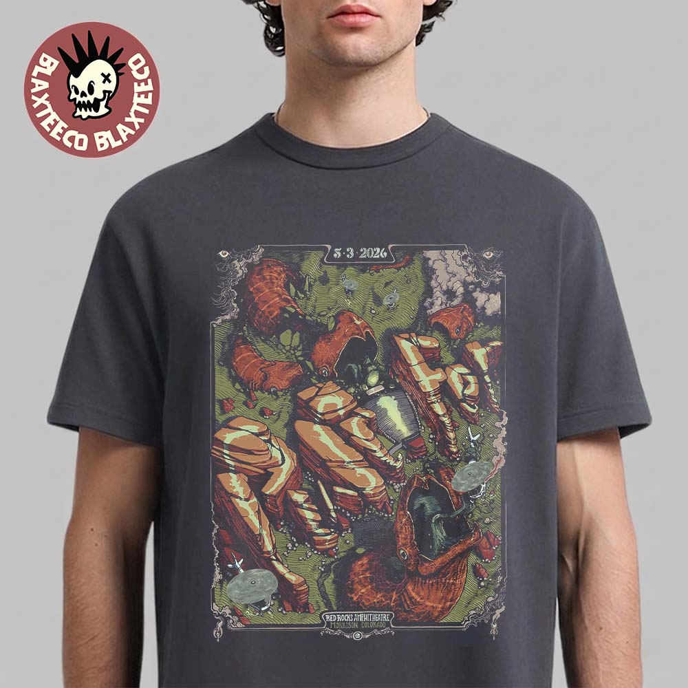 Puscifer Morrison Colorado 2026 Tonight Poster At Red Rocks Amphitheatre On May 3 2026 T-Shirt - T-Shirt, Sweatshirt, Hoodie
