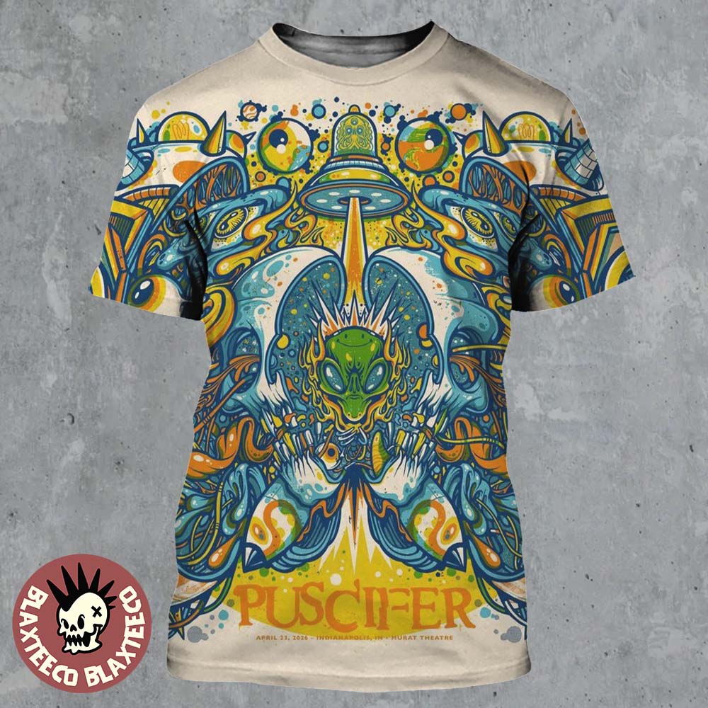 Puscifer Normal Isnt Tour At Indianapolis Murat Theatre On April 23 2026 All Over Print Shirt - T-Shirt, Sweatshirt, Hoodie