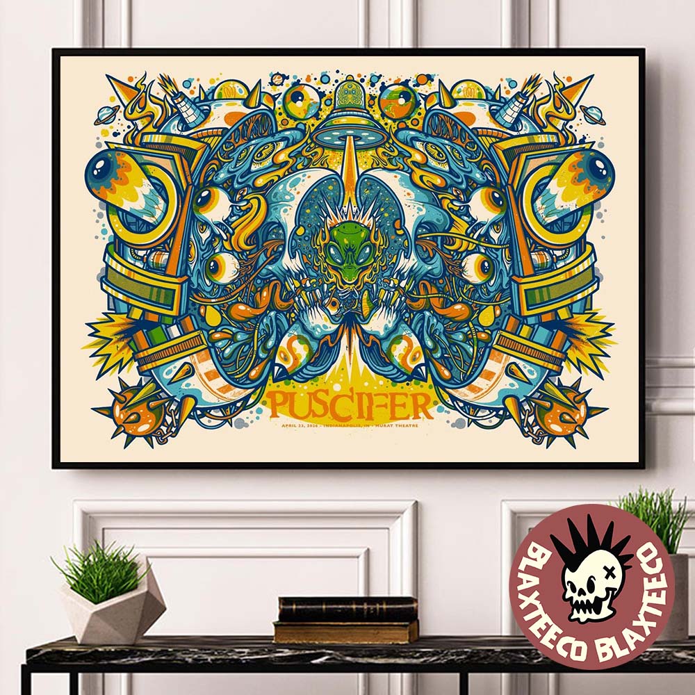 Puscifer Normal Isnt Tour At Indianapolis Murat Theatre On April 23 2026 Hoem Decor Poster Canvas - T-Shirt, Sweatshirt, Hoodie