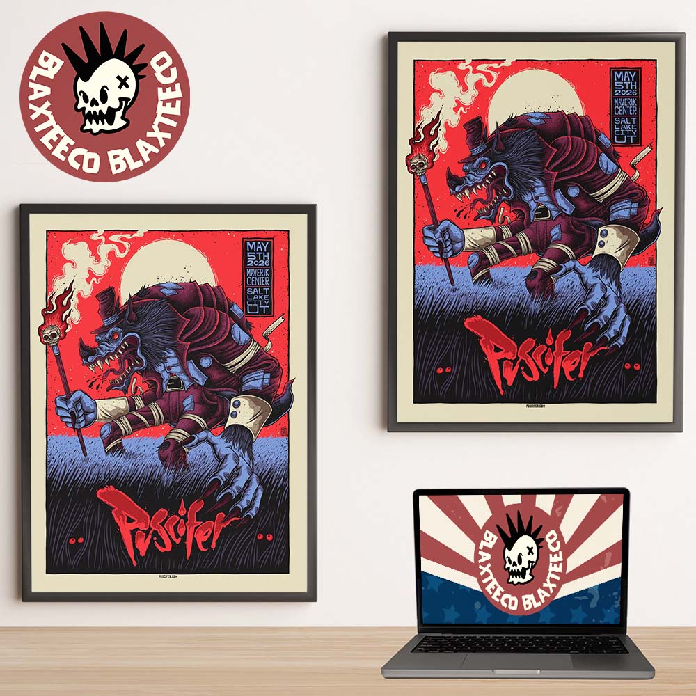 Puscifer Salt Lake City Utah 2026 Gig Poster At Maverik Center On May 5 2026 The Werewolf Art Home Decor Poster Canvas - T-Shirt, Sweatshirt, Hoodie