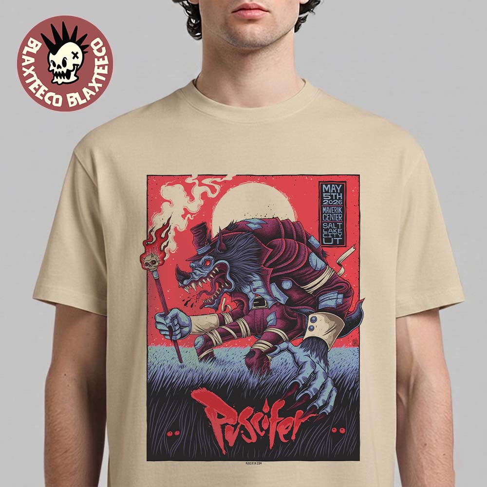 Puscifer Salt Lake City Utah 2026 Gig Poster At Maverik Center On May 5 2026 The Werewolf Art T-Shirt - T-Shirt, Sweatshirt, Hoodie