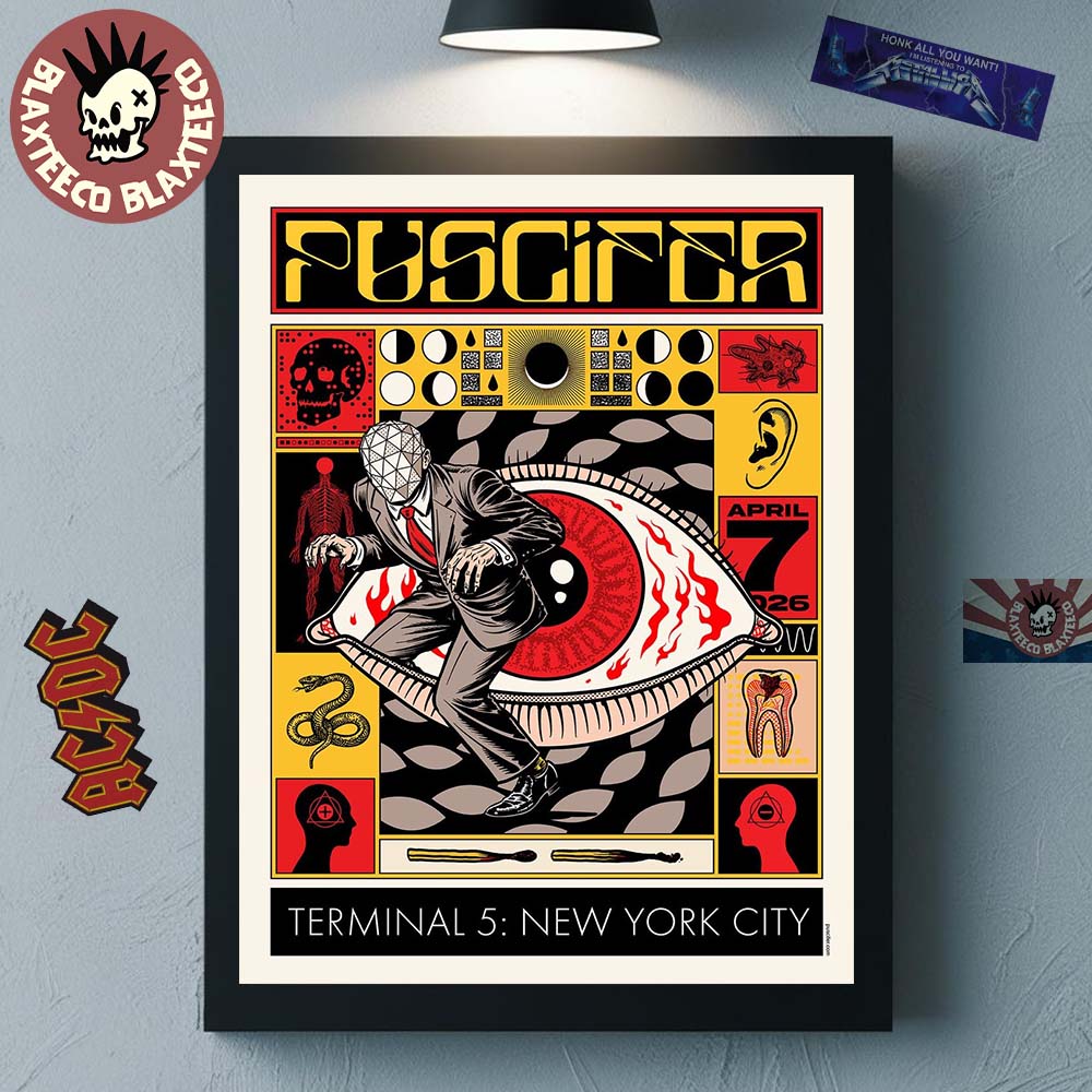 Puscifer Terminal 5 New York City 2026 Event Poster On April 7 2026 Home Decor Poster Canvas - T-Shirt, Sweatshirt, Hoodie