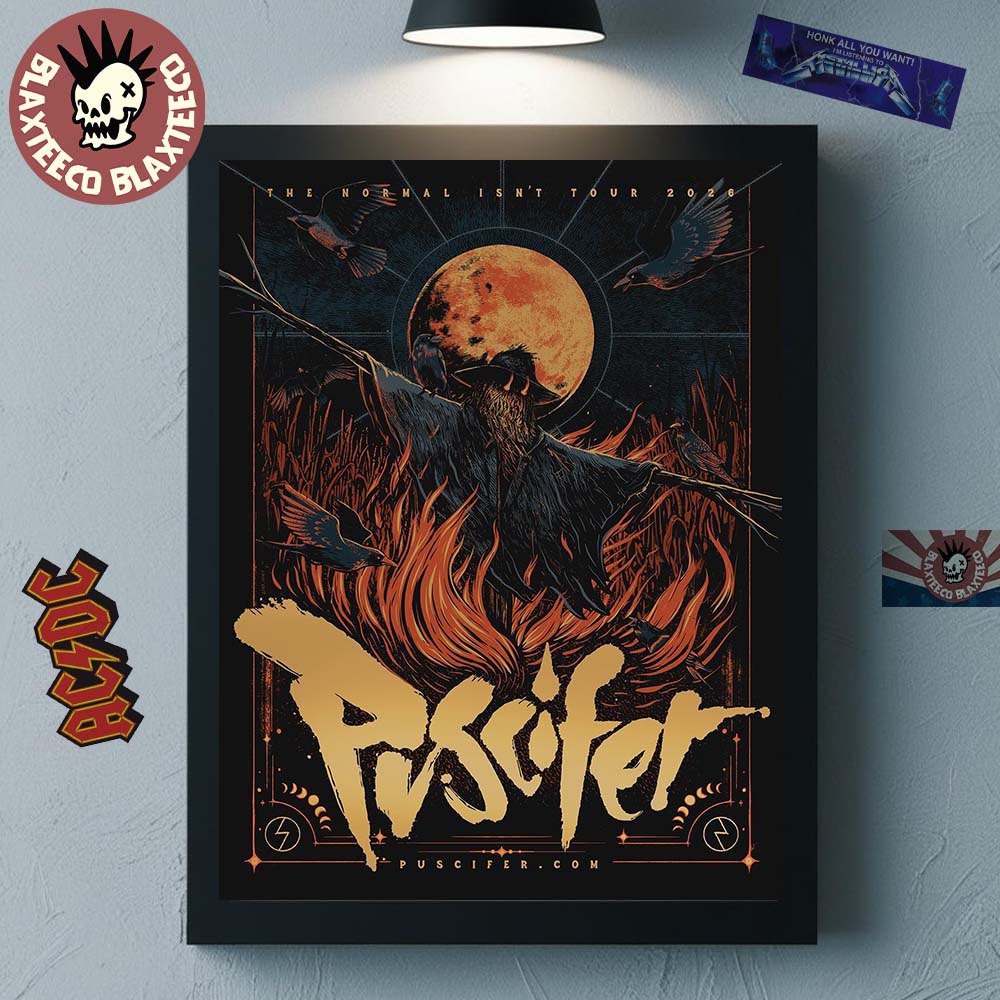 Puscifer The Normal Isnt Tour 2026 VIP Poster The Scarecrow Art Home Decor Poster Canvas Unisex T-shirt, Sweatshirt, Hoodie, Long Sleeve Tee - T-Shirt, Sweatshirt, Hoodie