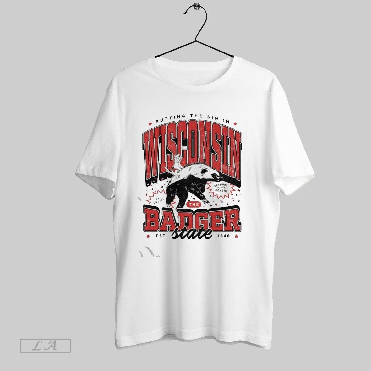 Putting The Sin In Wisconsin Max Collegiate Heavyweight Unisex T-shirt, Sweatshirt, Hoodie, Long Sleeve Tee - T-Shirt, Sweatshirt, Hoodie