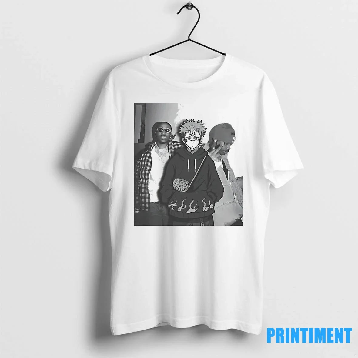 Quavo X Travis Scott And Yuji Itadori Anime Tshirts Sweater Unisex T-shirt, Sweatshirt, Hoodie, Long Sleeve Tee - T-Shirt, Sweatshirt, Hoodie