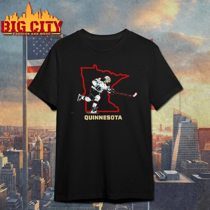 Quinn Hughes Quinnesota Shirt Unisex T-shirt, Sweatshirt, Hoodie, Long Sleeve Tee - T-Shirt, Sweatshirt, Hoodie