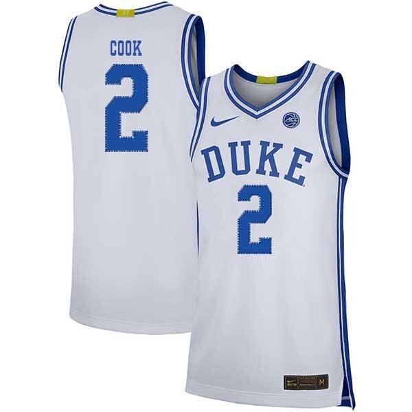 Quinn Cook 2 White College Football Jersey football jersey product view 1