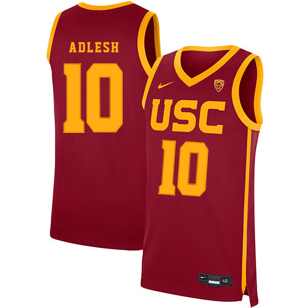 Quinton Adlesh 10 Red College Football Jersey football jersey product view 1