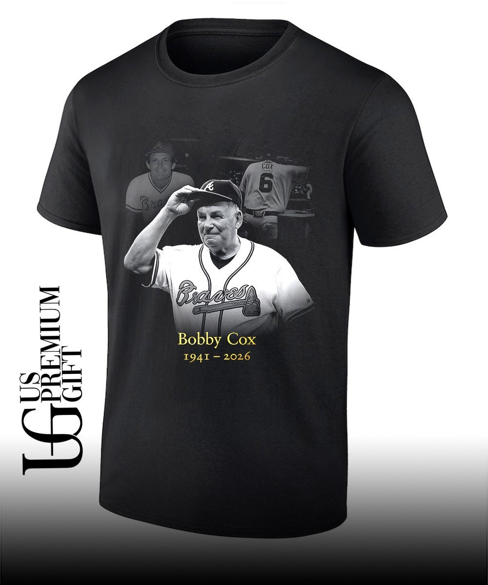 RIP Bobby Cox Atlanta Braves baseball 1941-2026 shirt Unisex T-shirt, Sweatshirt, Hoodie, Long Sleeve Tee - T-Shirt, Sweatshirt, Hoodie