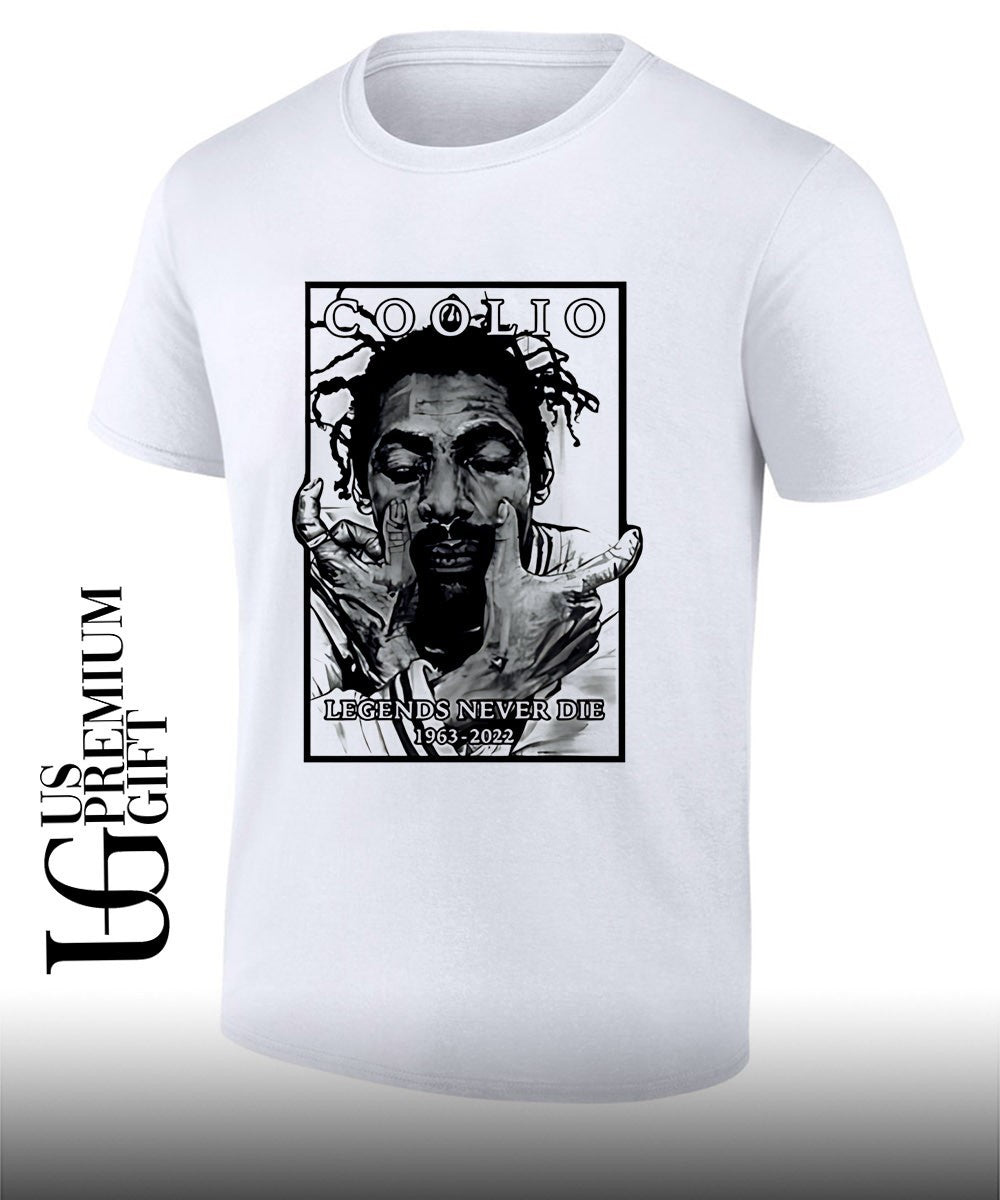 RIP Coolio Legends Never Die 1963 shirt Unisex T-shirt, Sweatshirt, Hoodie, Long Sleeve Tee - T-Shirt, Sweatshirt, Hoodie