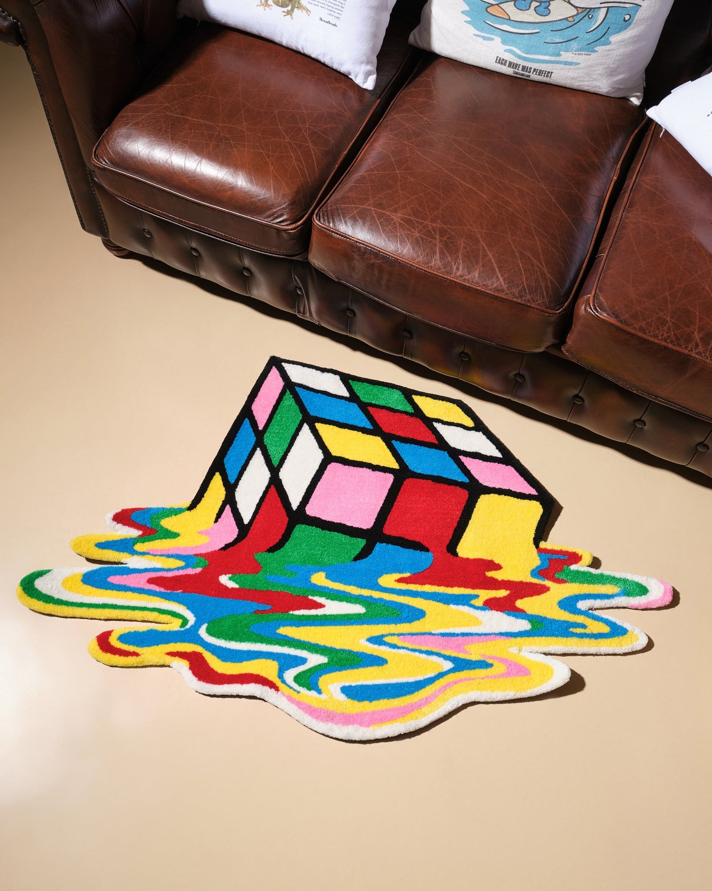 Melting Cube Rug Unisex T-shirt, Sweatshirt, Hoodie, Long Sleeve Tee - T-Shirt, Sweatshirt, Hoodie