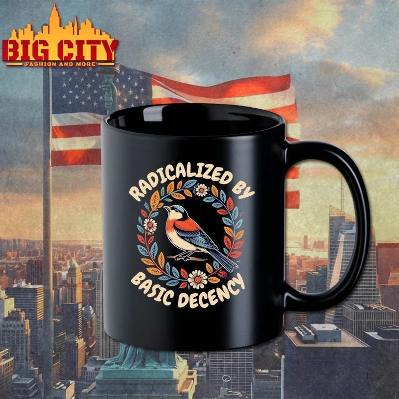 Radicalized by basic decency - Adult & Kids T-Shirts, Sweatshirts & Hoodies apparel design preview 3
