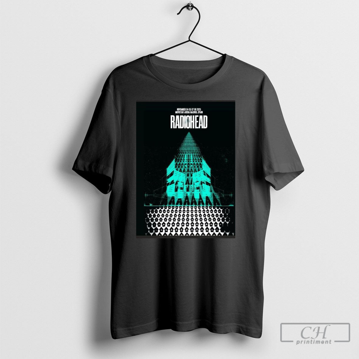 Radiohead Movistar Arena Madrid Spain November 2025 Shirt Tee Unisex T-shirt, Sweatshirt, Hoodie, Long Sleeve Tee - T-Shirt, Sweatshirt, Hoodie