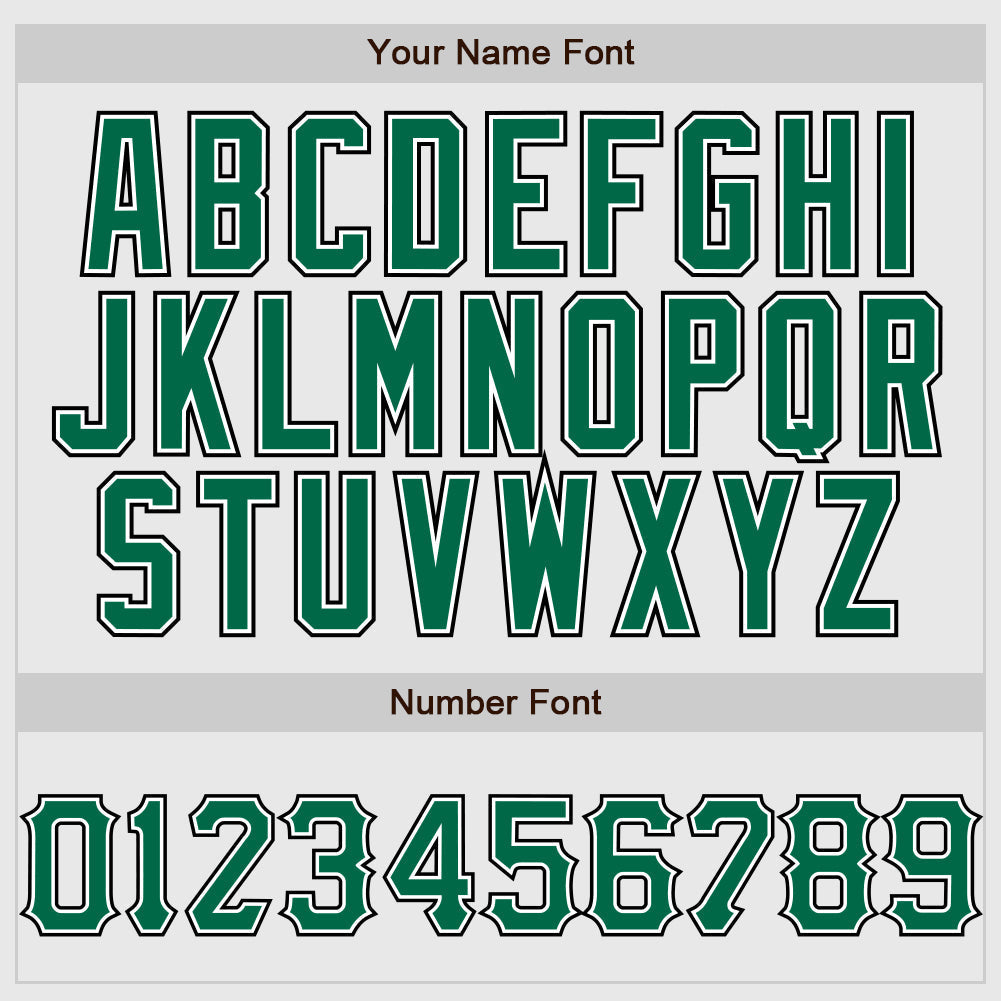 Custom White Black Pinstripe Kelly Green-Black Authentic Raglan Sleeves Baseball Jersey baseball jersey product view 4