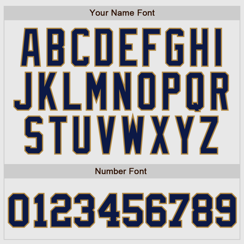 Custom White Navy Pinstripe Navy-Old Gold Authentic Raglan Sleeves Baseball Jersey baseball jersey product view 4