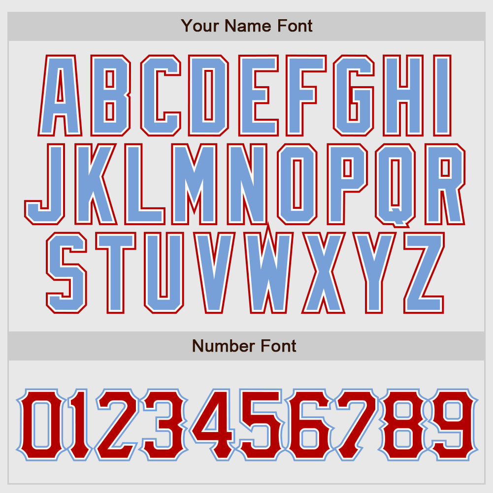 Custom White Red Pinstripe Red-Light Blue Authentic Raglan Sleeves Baseball Jersey baseball jersey product view 4