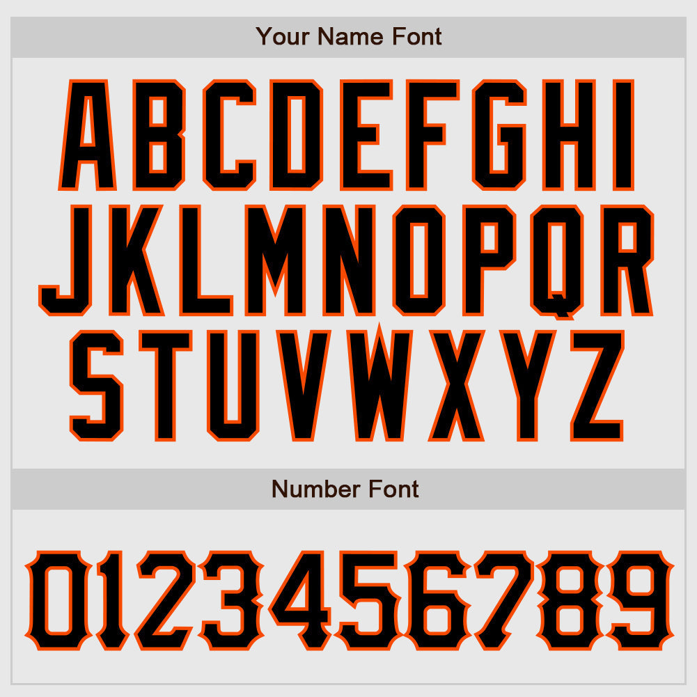 Custom White Orange Pinstripe Black-Orange Authentic Raglan Sleeves Baseball Jersey baseball jersey product view 4