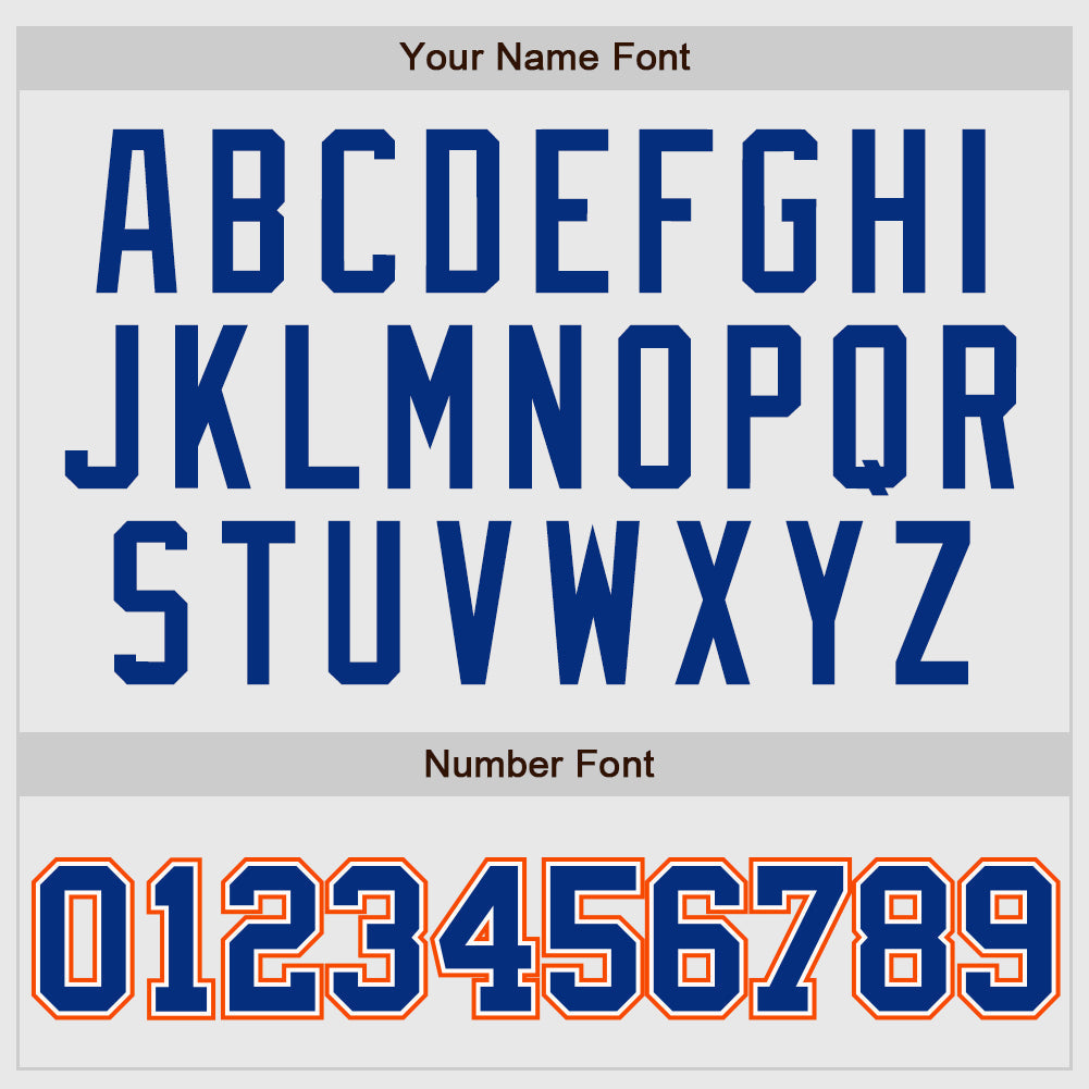 Custom White Orange Pinstripe Royal-Orange Authentic Raglan Sleeves Baseball Jersey baseball jersey product view 4