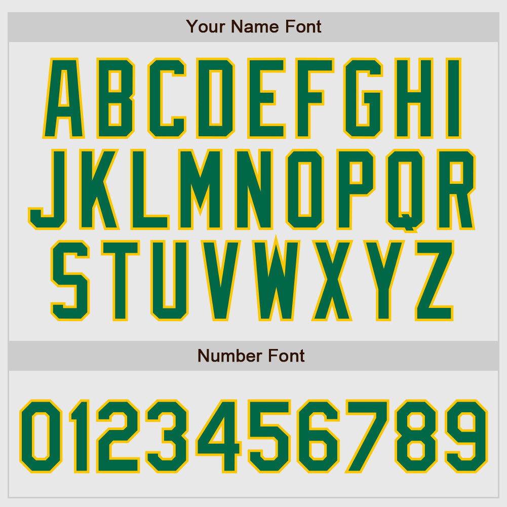 Custom White Kelly Green Pinstripe Kelly Green-Gold Authentic Raglan Sleeves Baseball Jersey baseball jersey product view 5