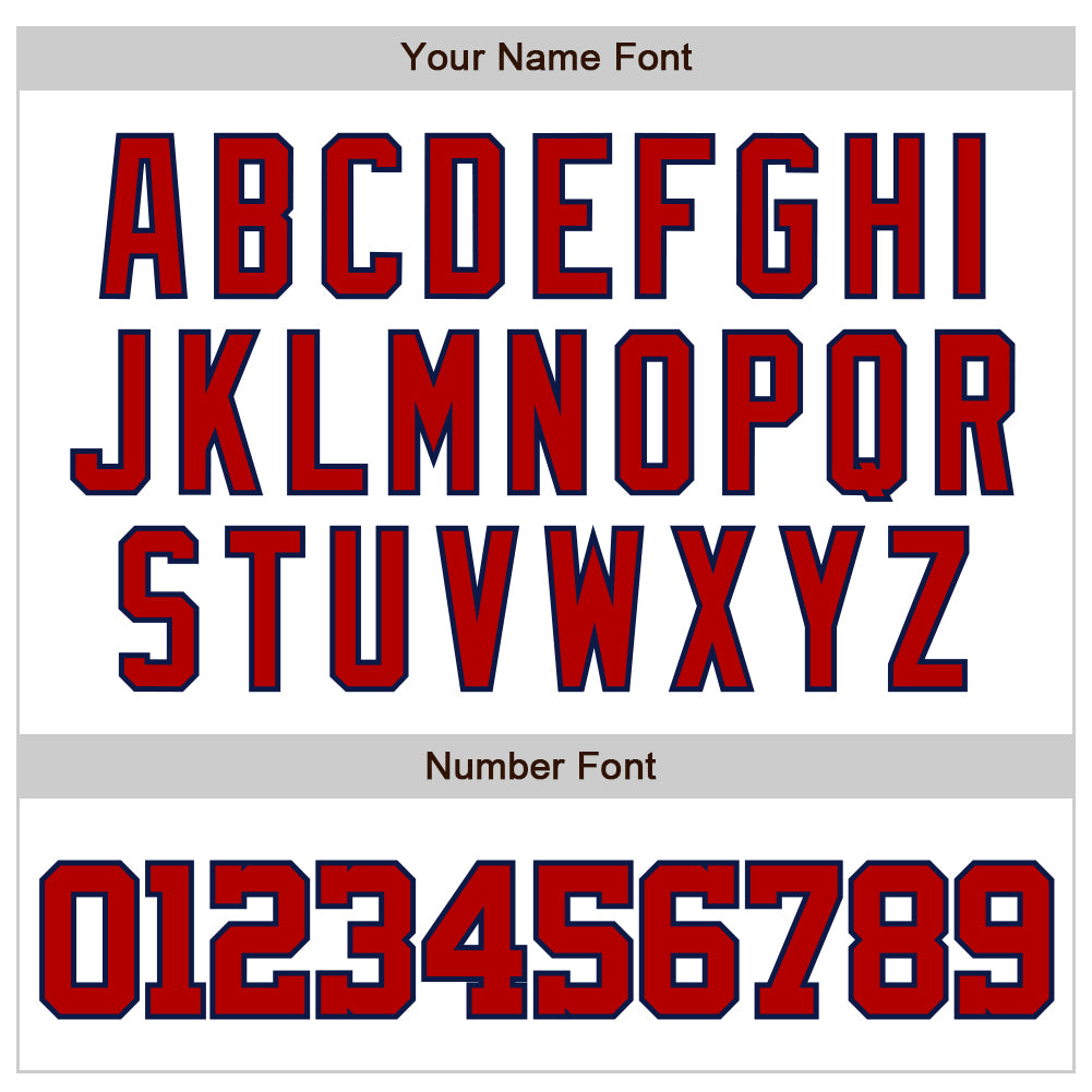 Custom White Red-Navy Authentic Raglan Sleeves Baseball Jersey baseball jersey product view 5
